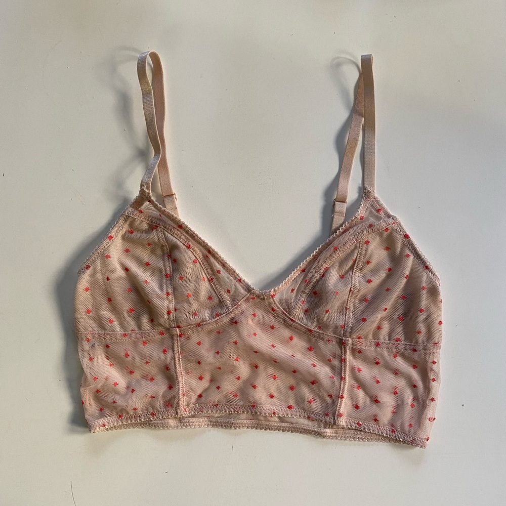 Free People Intimately Laced Pink Bralette